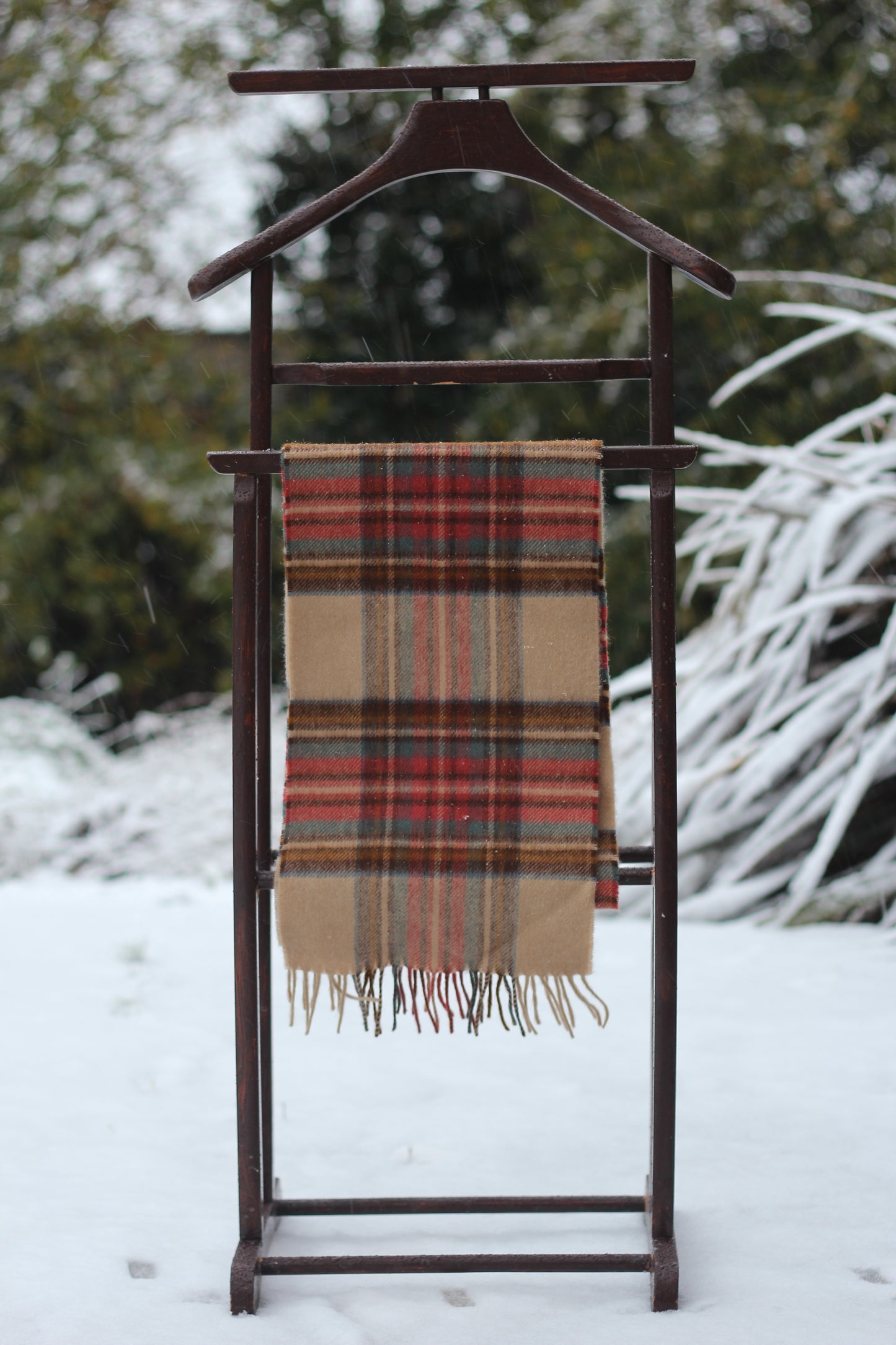ÉCHARPE TARTAN BEIGE