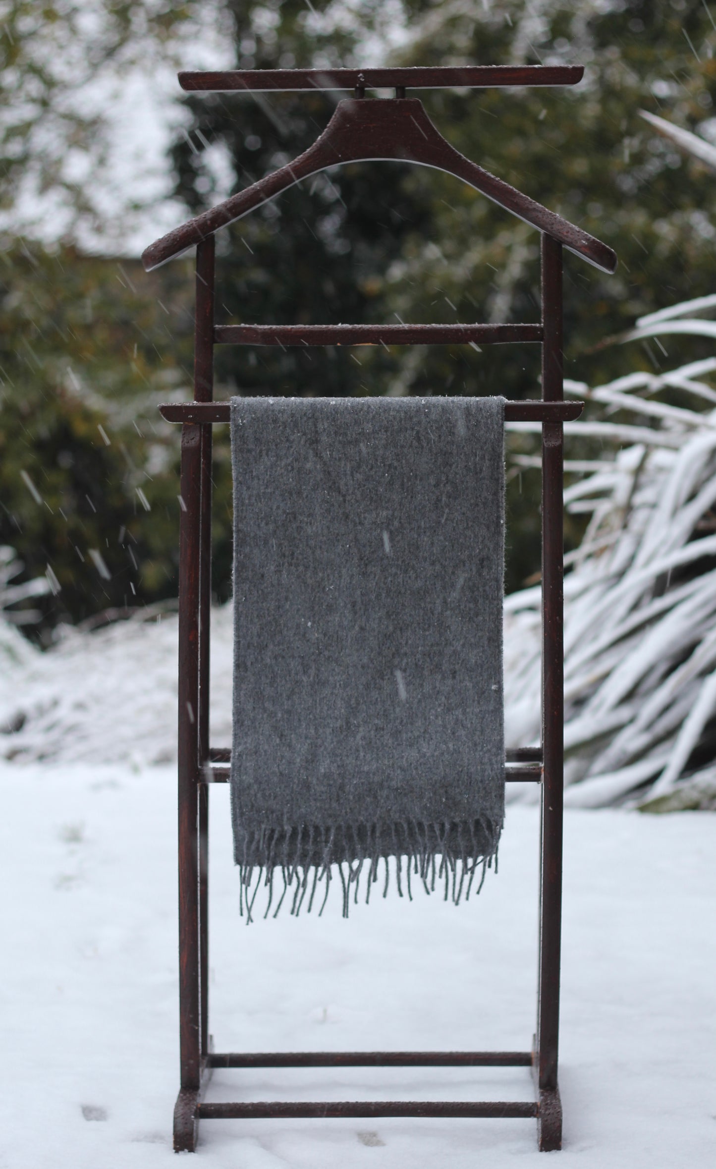 ÉCHARPE UNI GRIS MOYEN