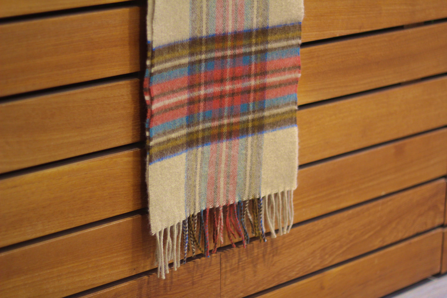 ÉCHARPE TARTAN BEIGE