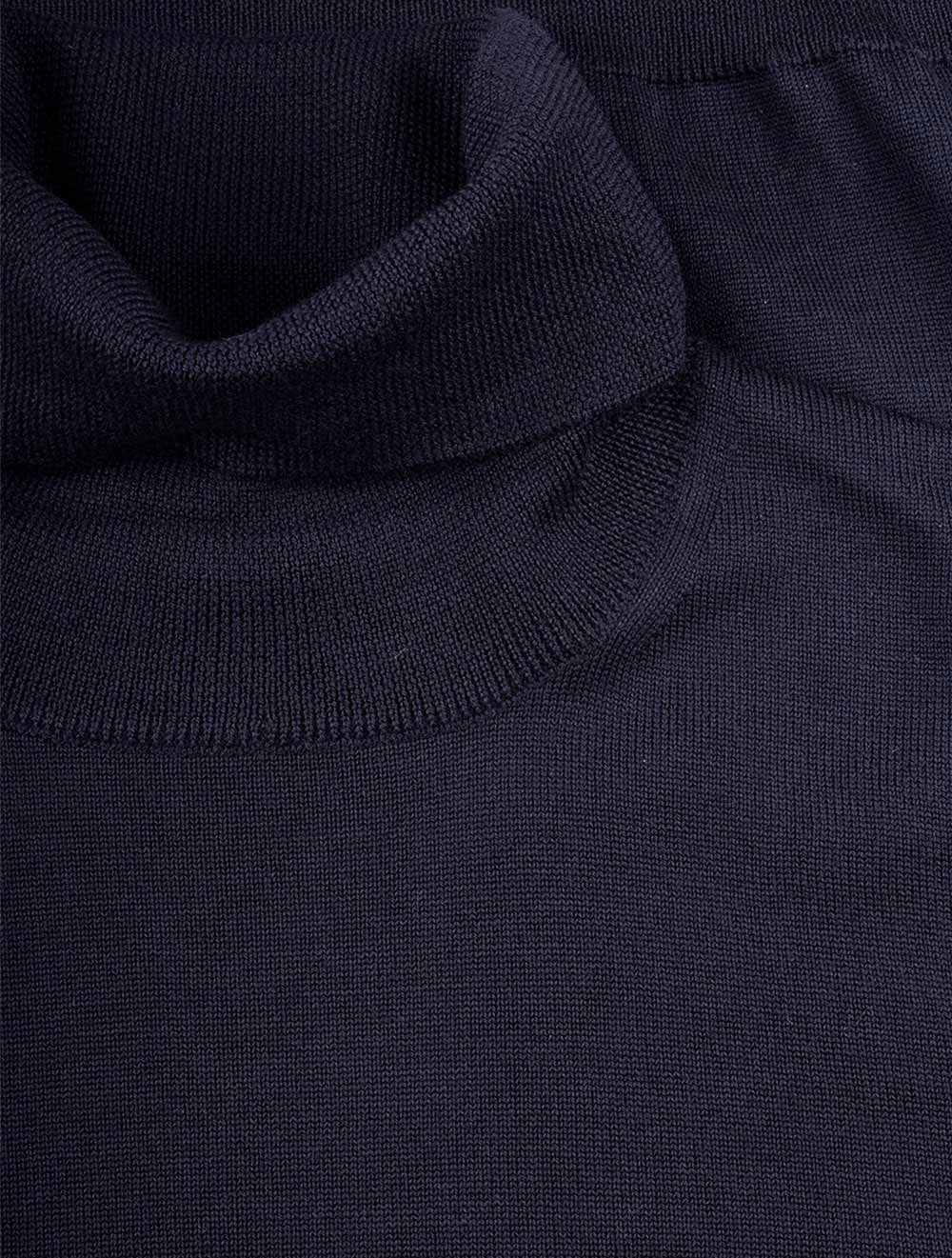 col roulé made in Italy en laine merinos